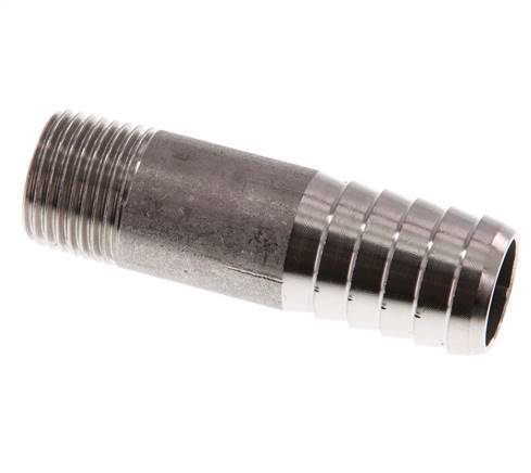 19 mm & R1/2'' RVS 1.4571 Slangpilaar Buitendraad 70mm