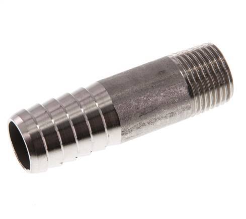 19 mm & R1/2'' RVS 1.4571 Slangpilaar Buitendraad 70mm