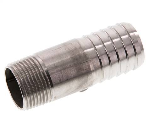 25 mm & R3/4'' RVS 1.4571 Slangpilaar Buitendraad 70mm