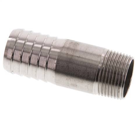 25 mm & R3/4'' RVS 1.4571 Slangpilaar Buitendraad 70mm