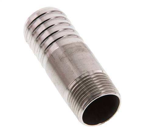 25 mm & R3/4'' RVS 1.4571 Slangpilaar Buitendraad 70mm