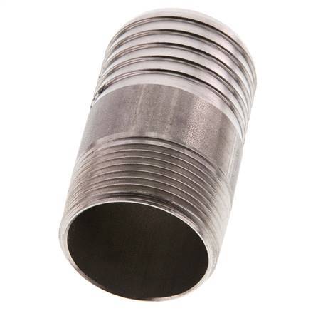 40 mm & R1-1/4'' RVS 1.4571 Slangpilaar Buitendraad 70mm