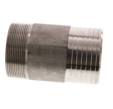 75 mm & R2-1/2'' RVS 1.4571 Slangpilaar Buitendraad 120mm