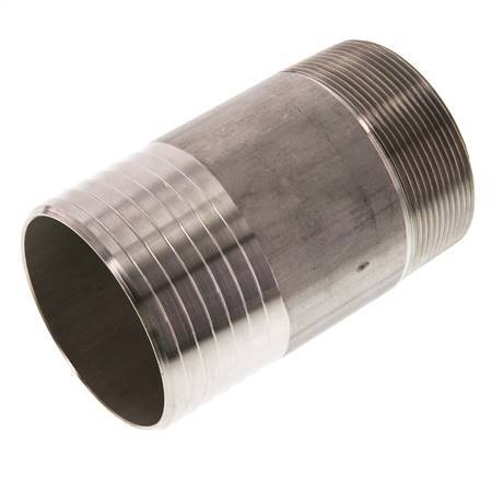 75 mm & R2-1/2'' RVS 1.4571 Slangpilaar Buitendraad 120mm