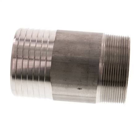 75 mm & R2-1/2'' RVS 1.4571 Slangpilaar Buitendraad 120mm