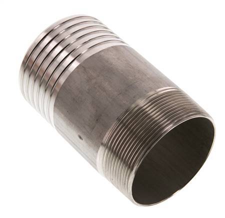 75 mm & R2-1/2'' RVS 1.4571 Slangpilaar Buitendraad 120mm