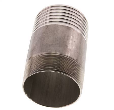 75 mm & R2-1/2'' RVS 1.4571 Slangpilaar Buitendraad 120mm