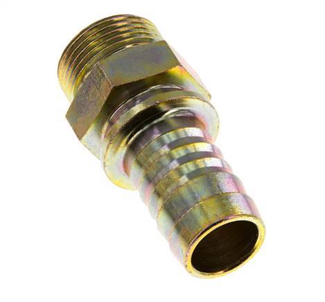 25 mm & G1'' Verzinkt Stalen Slangpilaar Buitendraad en Veiligheidskraag