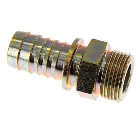 25 mm & G1'' Verzinkt Stalen Slangpilaar Buitendraad en Veiligheidskraag