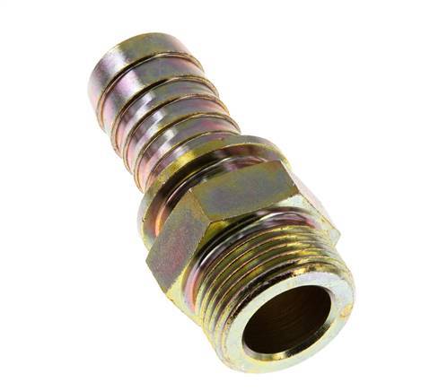 25 mm & G1'' Verzinkt Stalen Slangpilaar Buitendraad en Veiligheidskraag