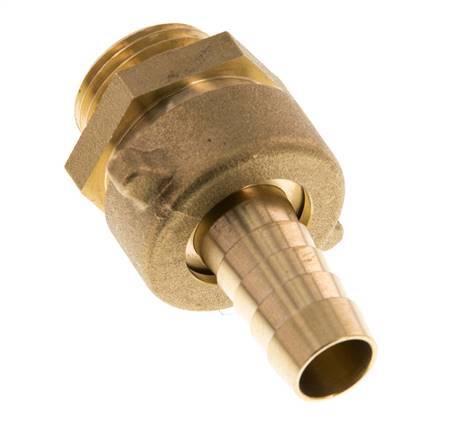 13 mm & G1/2'' Messing Slangpilaar Buitendraad Vlakke NBR Afdichting Vleugelmoer