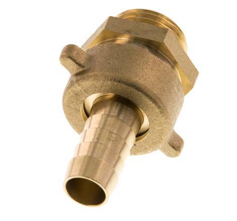 13 mm & G1/2'' Messing Slangpilaar Buitendraad Vlakke NBR Afdichting Vleugelmoer