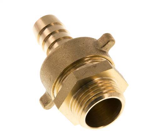 13 mm & G1/2'' Messing Slangpilaar Buitendraad Vlakke NBR Afdichting Vleugelmoer