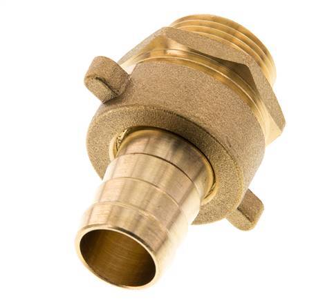 19 mm & G3/4'' Messing Slangpilaar Buitendraad Vlakke NBR Afdichting Vleugelmoer
