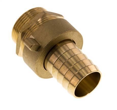 32 mm & G1-1/4'' Messing Slangpilaar Buitendraad Vlakke NBR Afdichting Vleugelmoer