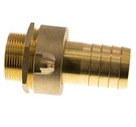 38 mm & G1-1/2'' Messing Slangpilaar Buitendraad Vlakke NBR Afdichting Vleugelmoer