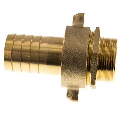 38 mm & G1-1/2'' Messing Slangpilaar Buitendraad Vlakke NBR Afdichting Vleugelmoer