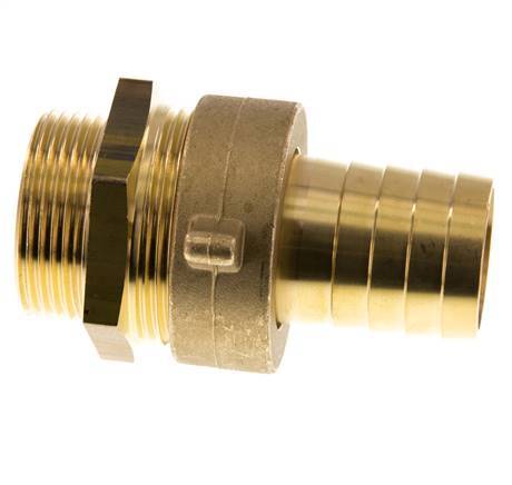 32 mm & G1-1/4'' Messing Slangpilaar BuitendraadConische Afdichting NBR Afdichting Vleugelmoer