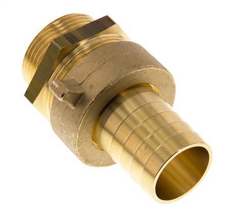 32 mm & G1-1/4'' Messing Slangpilaar BuitendraadConische Afdichting NBR Afdichting Vleugelmoer