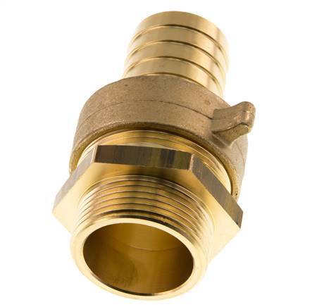 32 mm & G1-1/4'' Messing Slangpilaar BuitendraadConische Afdichting NBR Afdichting Vleugelmoer