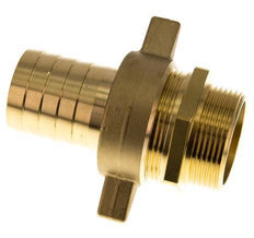 38 mm & G1-1/2'' Messing Slangpilaar BuitendraadConische Afdichting NBR Afdichting Vleugelmoer