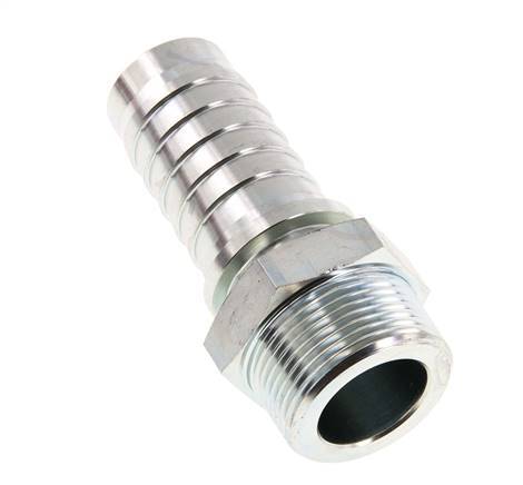 32x48 mm & R1-1/4'' Verzinkt Stalen Slangpilaar met Buitendraad DIN EN 14423