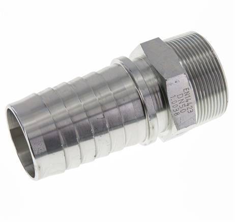 50x68 mm & R2'' Verzinkt Stalen Slangpilaar met Buitendraad DIN EN 14423