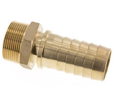 38x54 mm & R1-1/2'' Messing Slangpilaar met Buitendraad DIN EN 14423