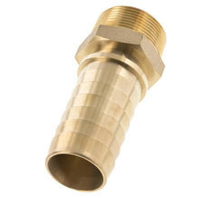 38x54 mm & R1-1/2'' Messing Slangpilaar met Buitendraad DIN EN 14423