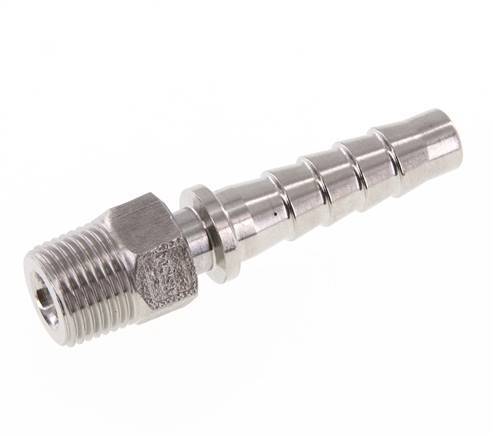 13x25 mm & R1/2'' Stainless Steel 1.4301 Hose Pillar with Male Threads DIN EN 14423