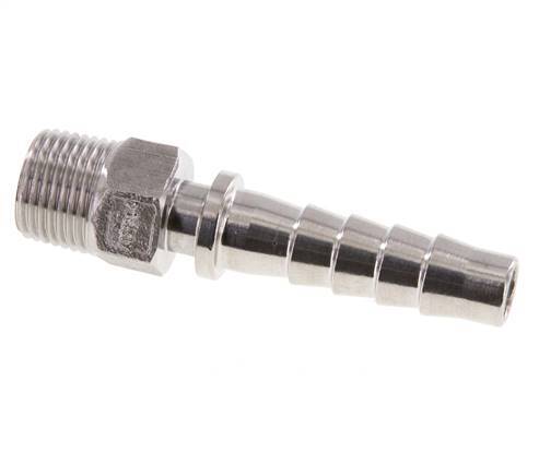 13x25 mm & R1/2'' RVS 1.4301 Slangpilaar met Buitendraad DIN EN 14423