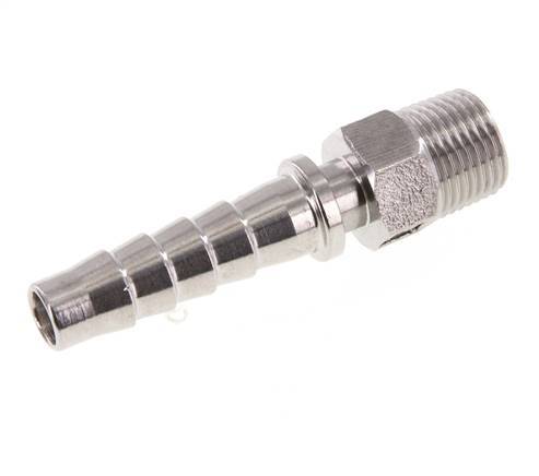13x25 mm & R1/2'' RVS 1.4301 Slangpilaar met Buitendraad DIN EN 14423