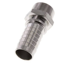 32x48 mm & R1-1/4'' RVS 1.4301 Slangpilaar met Buitendraad DIN EN 14423