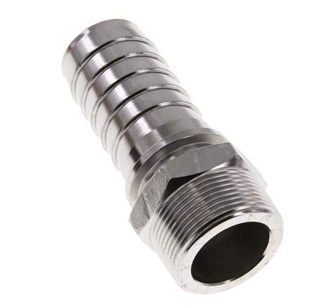 38x54 mm & R1-1/2'' RVS 1.4301 Slangpilaar met Buitendraad DIN EN 14423