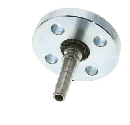 13x25 mm Verzinkt Stalen Slangpilaar met Draaibare Flensverbinding PN 10/16/25/40 DIN EN 14423 / DIN 2826