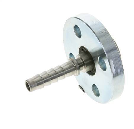 13x25 mm Verzinkt Stalen Slangpilaar met Draaibare Flensverbinding PN 10/16/25/40 DIN EN 14423 / DIN 2826