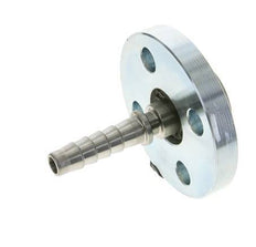 13x25 mm Verzinkt Stalen Slangpilaar met Draaibare Flensverbinding PN 10/16/25/40 DIN EN 14423 / DIN 2826