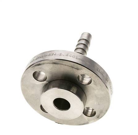 13x25 mm RVS 1.4401 Slangpilaar met Draaibare Flensverbinding PN 10/16/25/40 DIN EN 14423 / DIN 2826