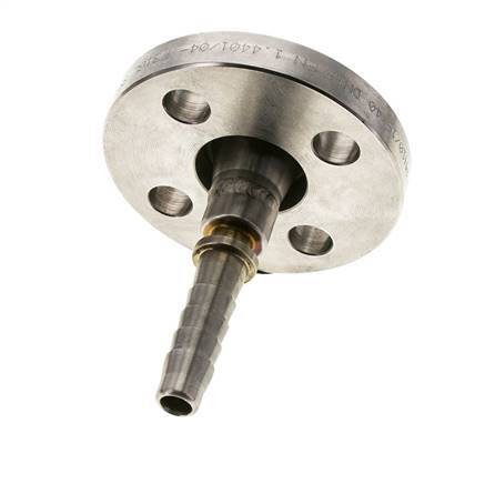 13x25 mm RVS 1.4401 Slangpilaar met Draaibare Flensverbinding PN 10/16/25/40 DIN EN 14423 / DIN 2826