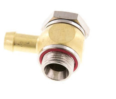 9 mm & G3/8'' Messing L-Slangpilaar Met Buitendraad Elastomeer Afdichting Draaibaar