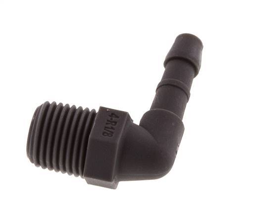 4 mm & R1/8'' PA 6 L-Slangpilaar Met Buitendraad [20 Stuks]