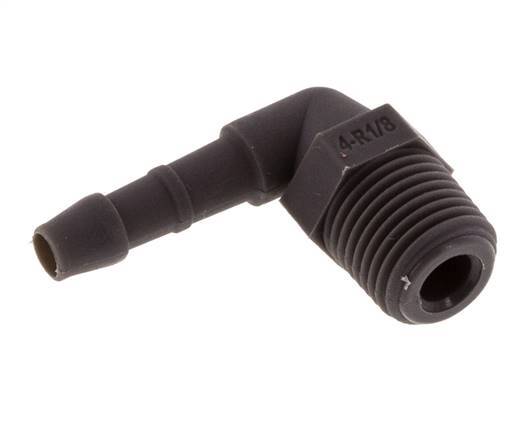 4 mm & R1/8'' PA 6 L-Slangpilaar Met Buitendraad [20 Stuks]