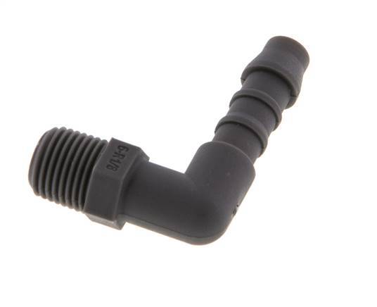6 mm & R1/8'' PA 6 L-Slangpilaar Met Buitendraad [10 Stuks]