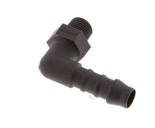 8 mm & R1/8'' PA 6 L-Slangpilaar Met buitendraad [5 Stuks]