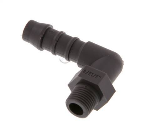 8 mm & R1/8'' PA 6 L-Slangpilaar Met buitendraad [5 Stuks]
