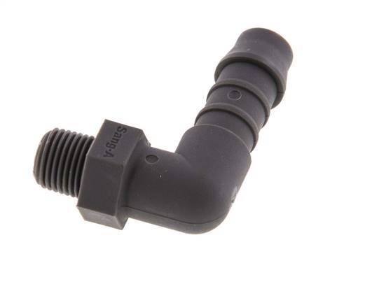 9 mm & R1/8'' PA 6 L-Slangpilaar Met buitendraad [5 Stuks]