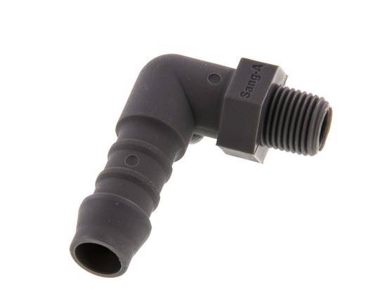 9 mm & R1/8'' PA 6 L-Slangpilaar Met buitendraad [5 Stuks]