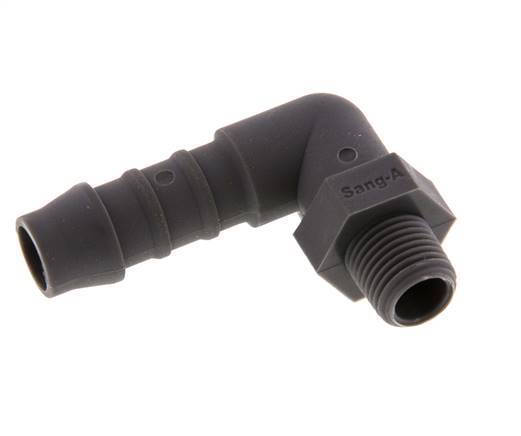 9 mm & R1/8'' PA 6 L-Slangpilaar Met buitendraad [5 Stuks]
