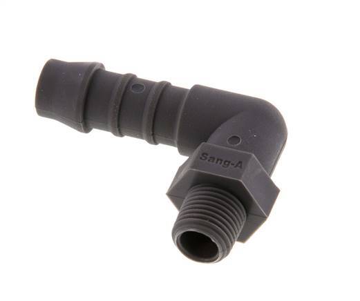 9 mm & R1/8'' PA 6 L-Slangpilaar Met buitendraad [5 Stuks]