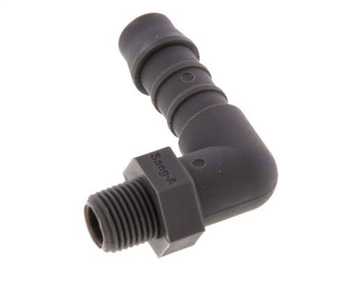 9 mm & R1/8'' PA 6 L-Slangpilaar Met buitendraad [5 Stuks]